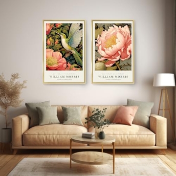 Vibrant William Morris Framed Art Set for Stylish Decor