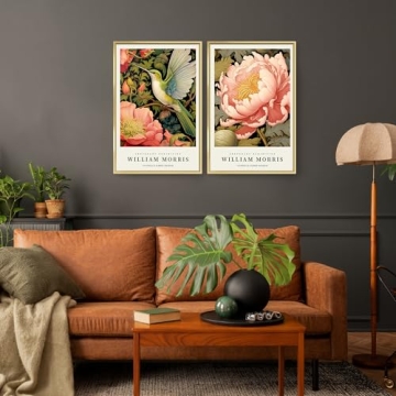 Vibrant William Morris Framed Art Set for Stylish Decor