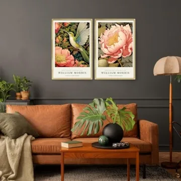 Vibrant William Morris Framed Art Set for Stylish Decor