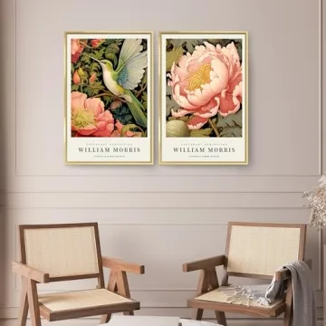Vibrant William Morris Framed Art Set for Stylish Decor