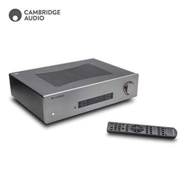 Cambridge Audio CXA81 Stereo Two-Channel Amplifier with Bluetooth and Built-in DAC - 80 Watts Per Channel (Lunar Grey)