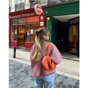 Owl's-Yard Women's Cropped Floral Puffer Jacket Vintage Padded Quilted Coat Long Sleeve Lightweigt Padded Jacket Streetwear (L-01, S)