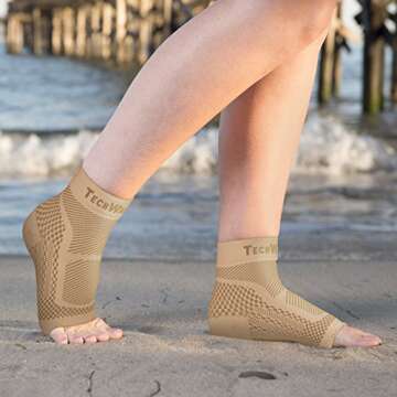 TechWare Pro Ankle Brace Compression Sleeve for Pain Relief