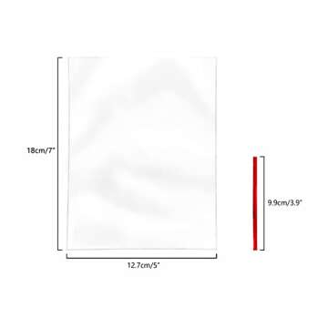 XLSFPY 100PCS Clear Cellophane Bags - Ideal for Treats, Parties & Favors