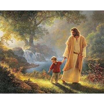 Jesus With Child 8 x 10 Photo Picture Image - A Heartwarming Capture of Faith