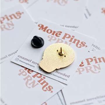 Just A Small Poke Cactus Enamel Badge Reel Pin | Cute Phlebotomy Nurse Doctor Healthcare Medical Gift