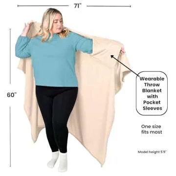 Comfortable Wearable Blanket for Cozy Moments