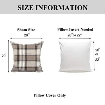 Chic Cotton-Linen Pillow Covers for Indoor/Outdoor Use