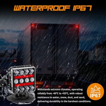 Wireless Trailer Lights - Magnetic with Strobe Functionality