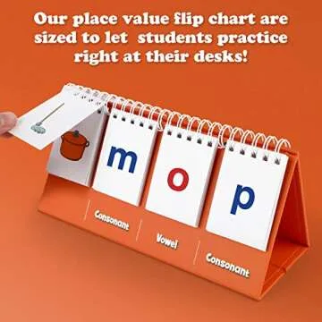 Aizweb CVC Word Builder,Phonics Games Flash Cards for Preschool Kindergarten Classroom,Montessori Special Education Reading Manipulative Spelling Toy for Learning Activity Teacher School Supplies