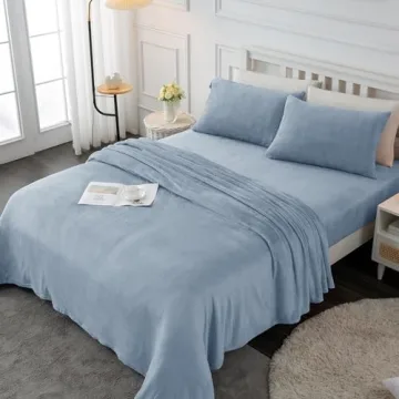 Softan Micro Fleece Bed Sheet Set - King Size Warmth and Comfort