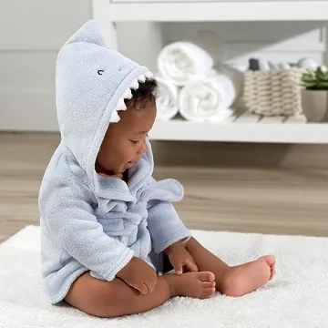 Gerber Shark Bathrobe for Babies 0-9 Months - Cozy Gift