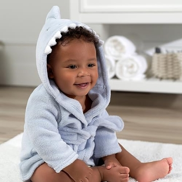 Gerber Shark Bathrobe for Babies 0-9 Months - Cozy Gift