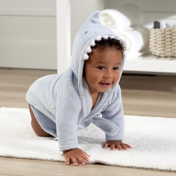 Gerber Shark Bathrobe for Babies 0-9 Months - Cozy Gift