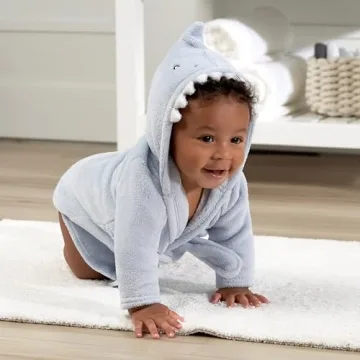 Gerber Shark Bathrobe for Babies 0-9 Months - Cozy Gift