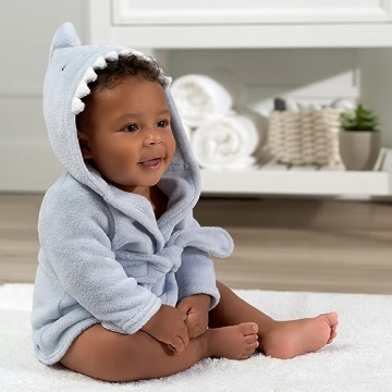 Gerber Shark Bathrobe for Babies 0-9 Months - Cozy Gift