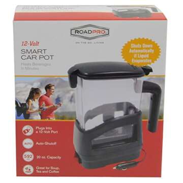 RoadPro 12-Volt 20oz. Smart Car Pot - Black - 5027S, 100 watts