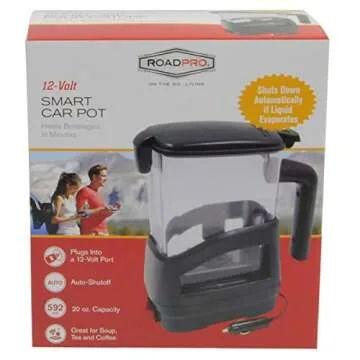 RoadPro 12-Volt 20oz. Smart Car Pot - Black - 5027S, 100 watts