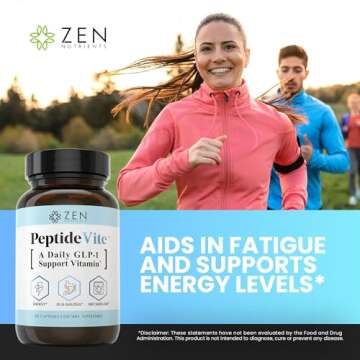 Zen Nutrients PeptideVite GLP-1 Support for Gut Health