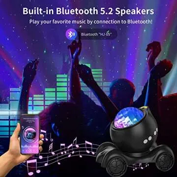ENOKIK Northern Light Projector with Bluetooth & White Noise
