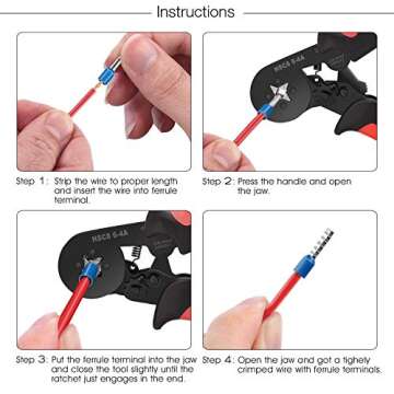 Ferrule Crimping Tools Kit - 1800 PCS for Electricians
