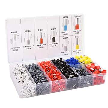 Ferrule Crimping Tools Kit - 1800 PCS for Electricians