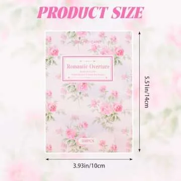 URROMA Pink Flower Scrapbook Papers, 100 Sheets Floral Scrapbooking Collage Paper Craft Supplies Jun...