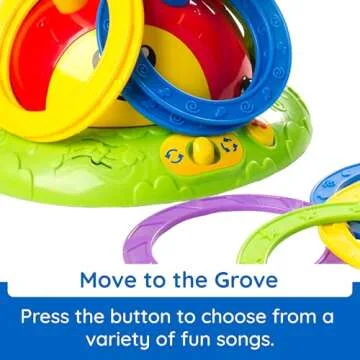 Fat Brain Toys 2-in-1 Musical Jump 'n Toss - Active Indoor/Outdoor Game, Ages 4+