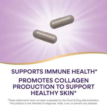 Nature's Way Vitamin C with Rose Hips, Powerful Antioxidant & Immune Function Support from Vitamin C*, Promotes Collagen for Healthy Skin*, 1,000 mg Vitamin C, 100 Capsules (Packaging May Vary)