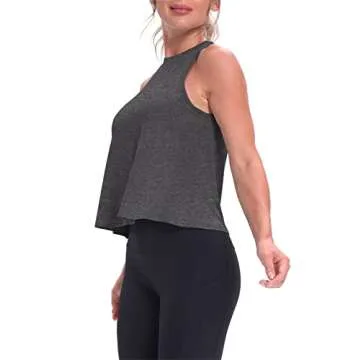 Mippo Women's Cropped Workout Top for Ultimate Comfort