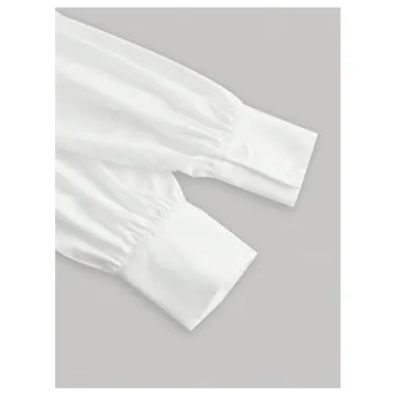 Fashionable Color Block Long Sleeve Blouse for Women