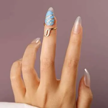 Elegant Xerling Gold Finger Nail Ring for Women