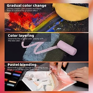 Paul Rubens 40 Color Soft Pastels for Artists and Crafters