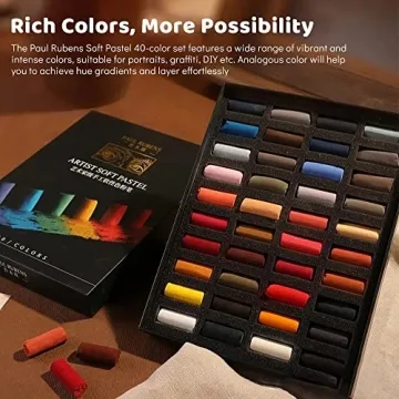 Paul Rubens 40 Color Soft Pastels for Artists and Crafters