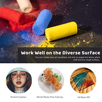 Paul Rubens 40 Color Soft Pastels for Artists and Crafters