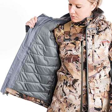 Sitka Women's Hudson Waterproof Insulated Hunting Jacket, Optifade Waterfowl, Medium