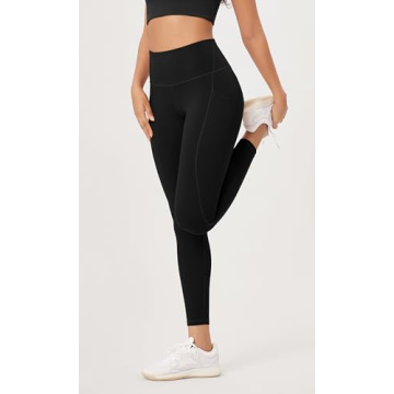 ODODOS High Waist Workout Leggings with Pockets 2-Pack
