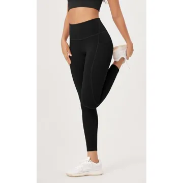 ODODOS High Waist Workout Leggings with Pockets 2-Pack
