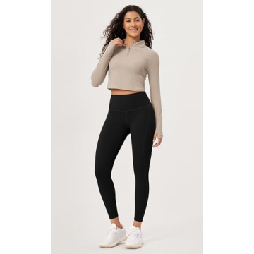 ODODOS High Waist Workout Leggings with Pockets 2-Pack