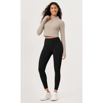 ODODOS High Waist Workout Leggings with Pockets 2-Pack