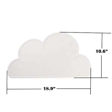 Love Dream Silicone Pet Feeding Food Mat Dog Cat Placemat Mat with Raised Edge, Anti-Slip Waterproof...