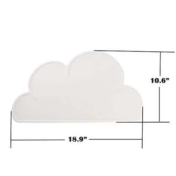 Love Dream Silicone Pet Feeding Food Mat Dog Cat Placemat Mat with Raised Edge, Anti-Slip Waterproof...