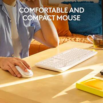 Logitech MK295 Wireless Mouse & Keyboard with SilentTouch Technology