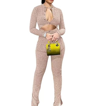 Novaorily Women’s 2 Piece Outfits: Cut Out Casual Lady Business Suits