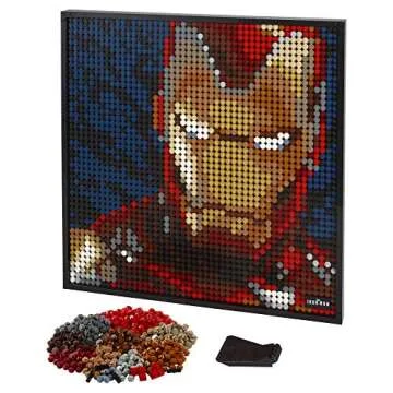 LEGO Art Marvel Studios Iron Man 31199 Building Kit for Adults; A Creative Wall Art Set Featuring Iron Man That Makes an Awesome Gift (3,167 Pieces)