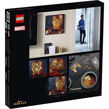 LEGO Art Marvel Studios Iron Man 31199 Building Kit for Adults; A Creative Wall Art Set Featuring Iron Man That Makes an Awesome Gift (3,167 Pieces)