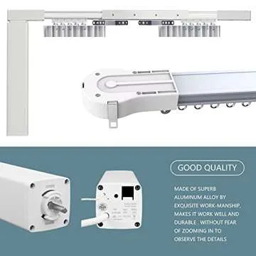 Smart Electric Curtain Tracks - Remote Controlled Innovation