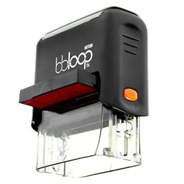 bbloop Stamp 'DO NOT BEND' Self-Inking. RED Solid Color