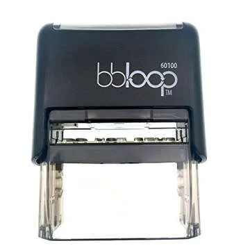 bbloop Stamp 'DO NOT BEND' Self-Inking. RED Solid Color