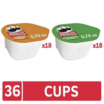 Pringles Potato Crisps Chips, Snack Stacks, Lunch Snacks, Office and Kids Snacks, Variety Pack (36 C...